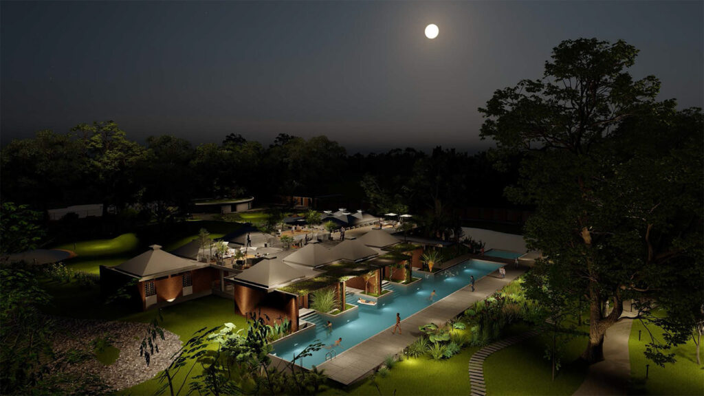 Nargana Rest House Night View